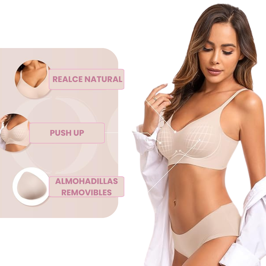 Corpiño Comfort Max - Características: Realce Natural, Push Up, Almohadillas Removibles